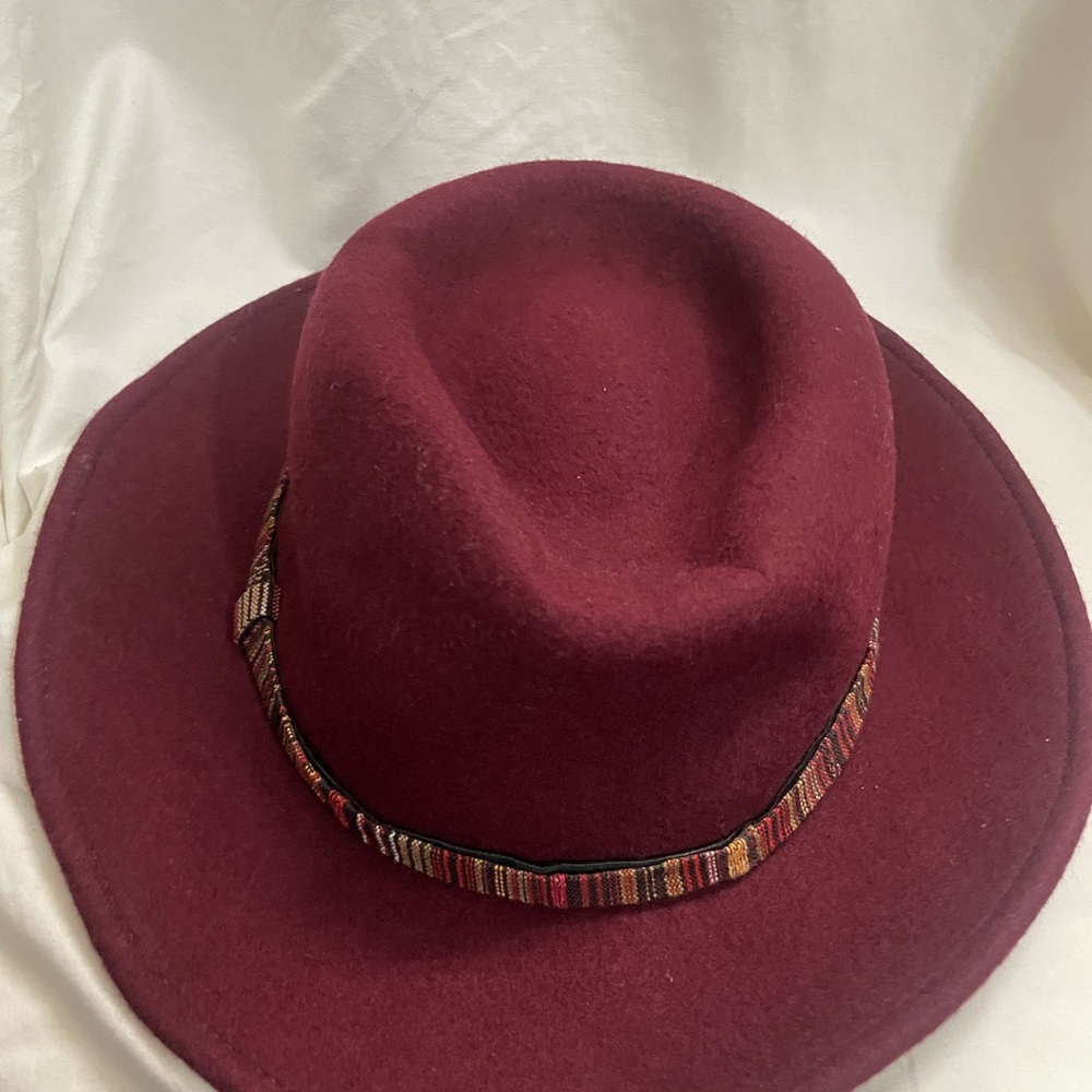 Elegant Burgundy Women's Hat